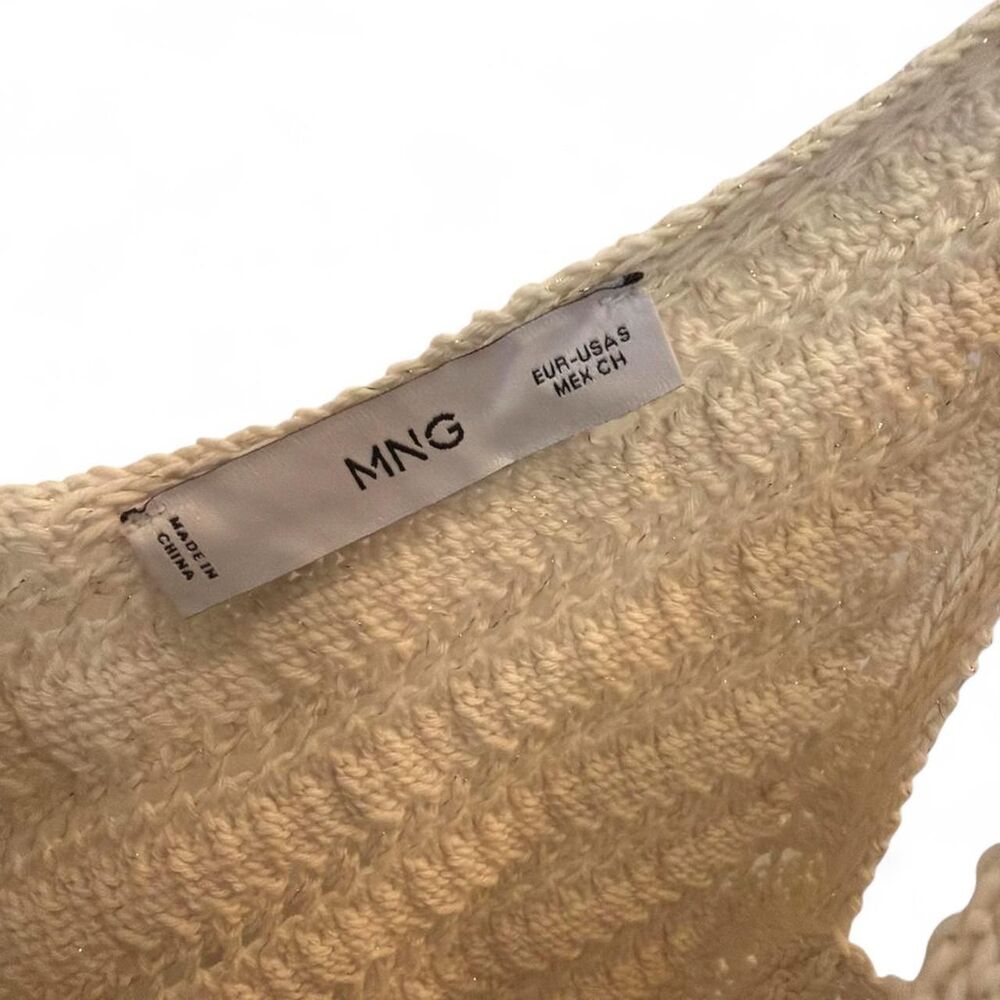 Mng-casual Women's Gold and Tan Vest - Picture 3 of 3